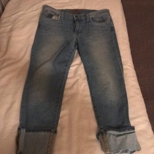 Joe’s cropped cuff jeans